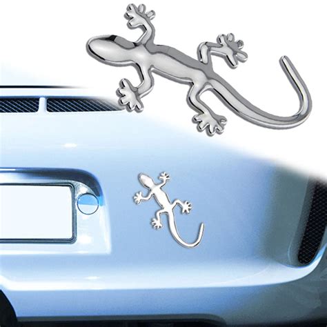 3D Gecko Lizard Car Sticker Badge Emblem Decals Waterproof 